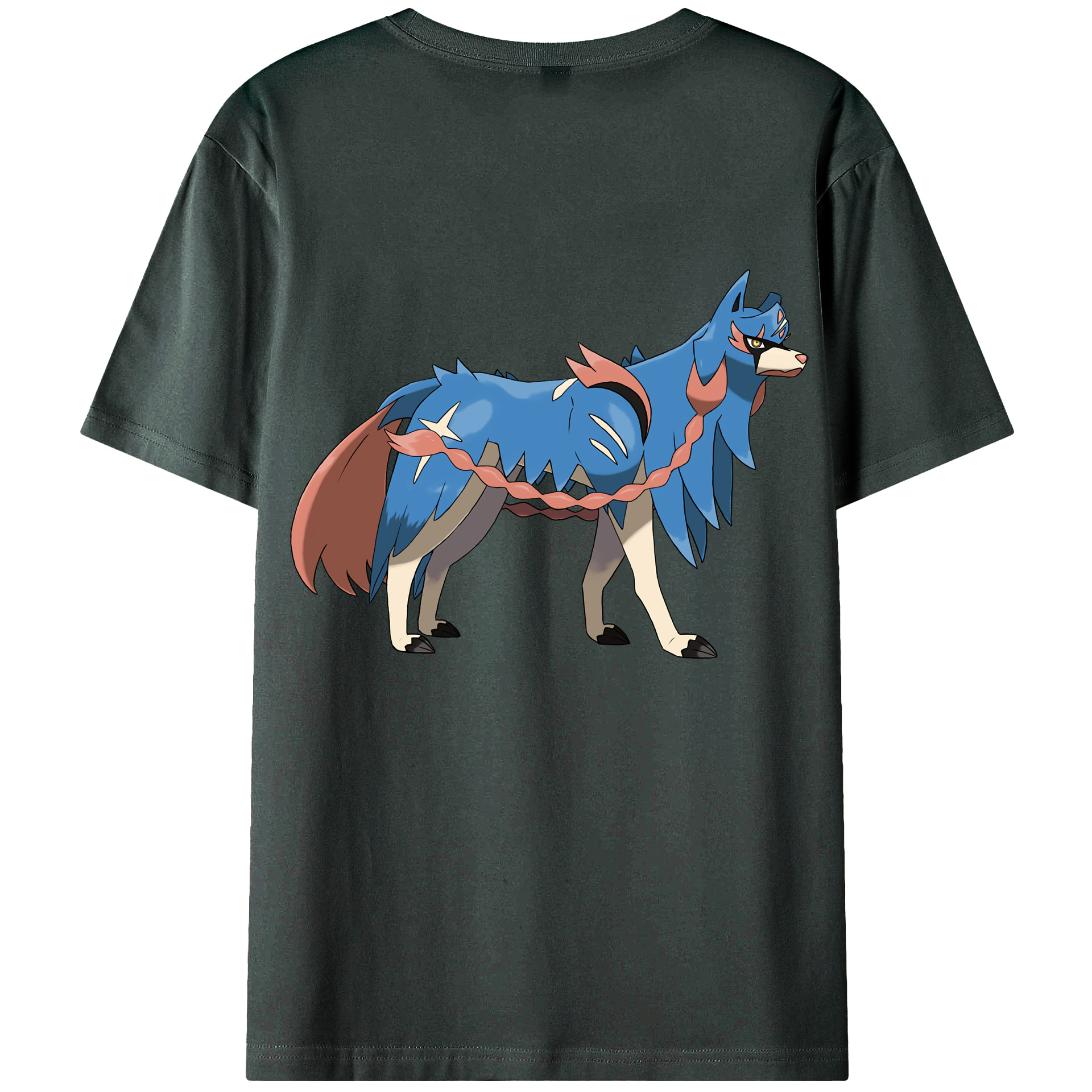 （画像用） ポケットモンスター Pokémon 綿100％ メンズ半袖Tシャツ（バックプリント） 通気性